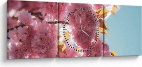 Kép - Cseresznyevirág (órával) (90x30 cm)