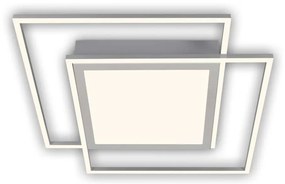 Brilo - LED mennyezeti lámpatest 2xLED/16W/230V + LED/19W 51,5x51,5 cm matt króm