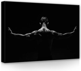 Vászonkép Férfi Fekete-fehér Modern Vászon Falikép Nagy 100x70