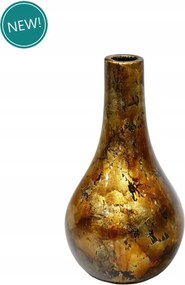 Kerámia Váza 26 x 14 cm Arany Réz