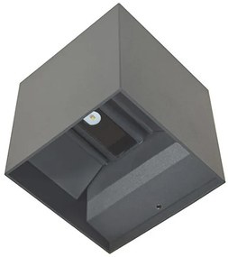 LED Kültéri fali lámpa KREON 2xLED/3W/230V IP54 3000K antracit