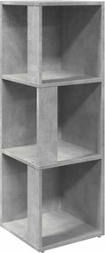 vidaXL betonszürke szerelt fa sarokszekrény 33 x 33 x 100 cm