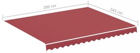 burgundi vörös csere napellenző ponyva 3 x 2,5 m