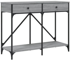szürke sonoma színű szerelt fa tálalóasztal 100 x 39 x 78,5 cm