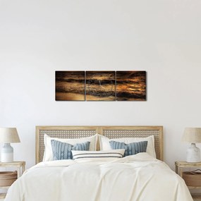 Kép - Hullámok a parton (órával) (90x30 cm)