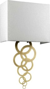 Elstead glamour modern fali lámpa rosa bézs sárgaréz elsrosa-medium-ab