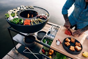 TŰZKONYHA TÁLTAL 70 + 2x Plancha + drót. alap - Höfats