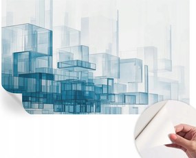 Fali fotótapéta előszoba konyhába Átlátszó kockák 416x254 cm