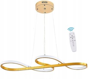 Mennyezeti Lámpa Led Plafon Lógó Csillár 3 Szín Távirányító Arany