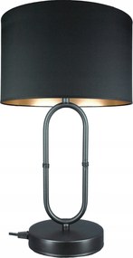 Asztali Lámpa Golden Fekete Lámpabúra Arany Belsővel Modern Lámpa