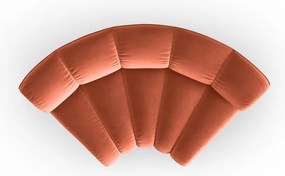 Rózsaszín bársony kanapé modul (variálható sarok) Lupine – Micadoni