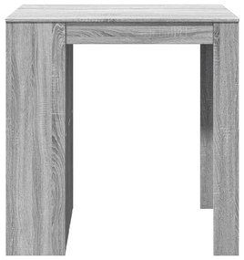 szürke sonoma színű szerelt fa bárasztal 102 x 70 x 103,5 cm