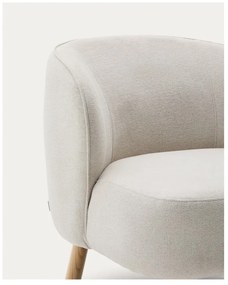 Krémszínű zsenília fotel Ulit – Kave Home