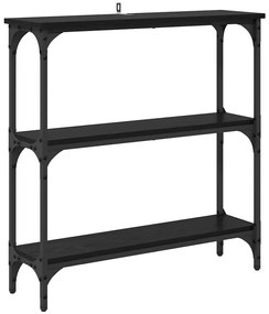 Konzolasztal Musta tammi 75 x 22.5 x 75 cm Műgyanta fa és Fém