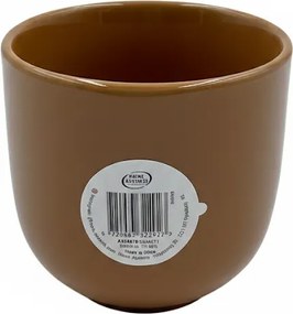 Kerámia kaspó barna Home Accents fedő