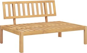 vidaXL tömör akácfa kerti raklap középső kanapé