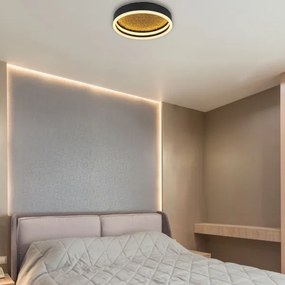 Globo 48460-24 - LED Mennyezeti lámpa HEDI LED/24W/230V á. 30 cm fekete