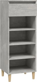 vidaXL betonszürke szerelt fa cipőszekrény 40 x 36 x 105 cm