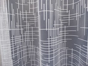 Mg Függöny jacquard 35941 Fehér 250cm 0,5m ólom