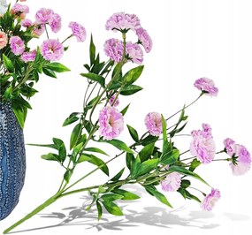 Szegfű Virágok Művirág Tavaszi Csokor Váza Lila VIP6977H 6 db