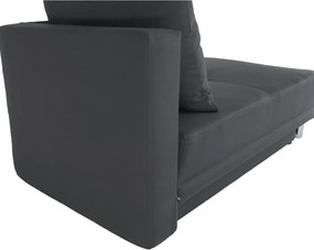 Kinyitható kanapé, szürke-fekete szövet, balos, LAUREL