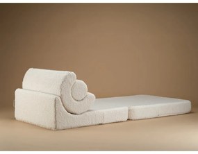 Krémszínű buklé gyerek fotel Flipster – Wigiwama