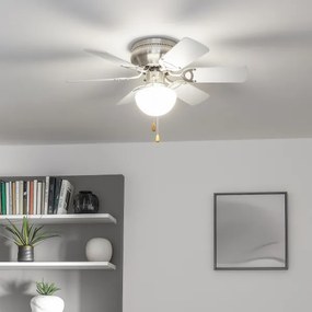 ZEVENTI - Mennyezeti ventilátor GALDANA 1xE27/60W/230V szürke/fehér