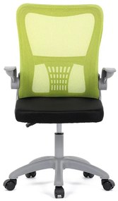 Gyerekszék állítható magassággal, zöld hálós háttámlával. KA-K2008 GRN