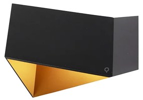 Design fali lámpa fekete arannyal - Fold