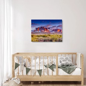 Üveg kép - Hegyek Arizonában (70x50 cm)