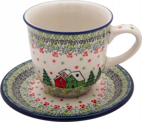 300 ml-es csésze csészealjjal Kerámia Boleszláv