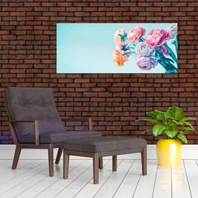 Kép - Virágok a vázában (120x50 cm)