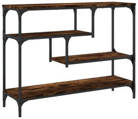 füstös tölgy színű szerelt fa tálalóasztal 100x30x75 cm