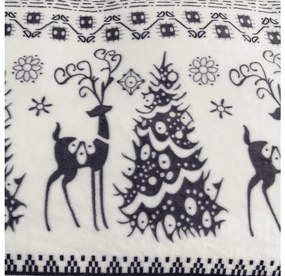 Mikroplüss takaró WINTER DEER, szürke Méret: 150 x 200 cm