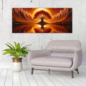 Kép – Fa a véres napban (120x50 cm)