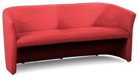 Cuba kanapé, háromüléses, piros