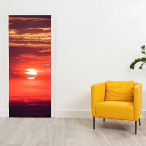Fotótapéta ajtóra - Színes nap (95x205cm)