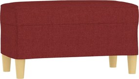 vidaXL bordó szövet pad 70x35x41 cm