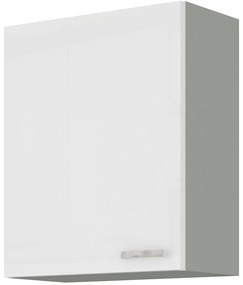 Felső konyhaszekrény Brunea 60 G-72 1F (szürke + fényes fehér). 1024985