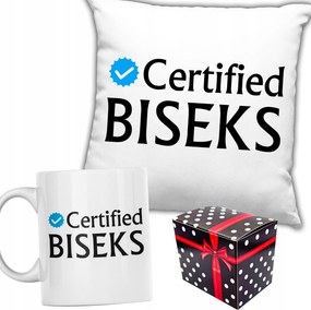 Vicces Ajándék Szett Karácsonyi Párna Bögre Certified Biszex Doboz