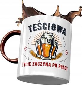 Bordó bögre anyósnak, fényképes nyomott mintás ajándék