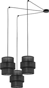 TK LIGHTING 5976 CALISTO Többágú Függesztett Lámpa Fekete E27 IP20