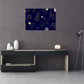 Üveg kép - Univerzum (70x50 cm)