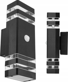 Kültéri fali lámpa Led kerti 2xGU10 Pir mozgásérzékelő