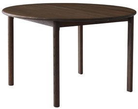 Barna tölgyfa kerek bővíthető étkezőasztal ø 120 cm Noor – Hammel Furniture