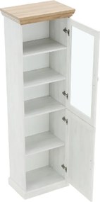 vitrines szekrény, északi sosna/vadtölgy, ROYAL W1D
