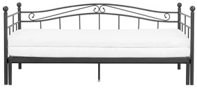 Széthúzható ágy 80 cm TULO (fekete) (ágyráccsal). 1022656