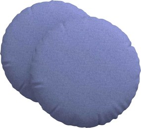 vidaXL Ülőpárnák 2 pcs Farmerkék Ø60 x 21 cm szövet