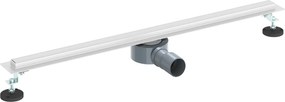 vidaXL 360° zuhany lefolyó vékony modellel Ezüst 80 cm