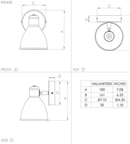 Eglo 900428 - LED fürdőszobai fali lámpa SAN PERI 1xGU10/3W/230V IP44
